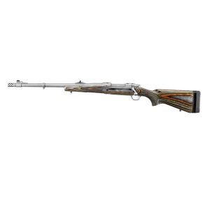 RUGER HAWKEYE GUIDE GUN LH 375 RUGER BOLT RFL 20" MATTE STS THRDED, GRN MTN LAM STOCK, 3RD - Image 3