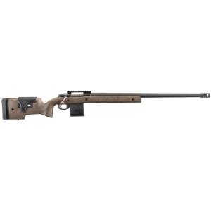 RUGER HAWKEYE LR TRGT 308WIN BOLT 26" MT BLK THRDE BBL, SPECK BLK/BRN LAM STOCK, 10RD DETACH MAG