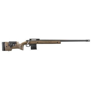 RUGER HAWKEYE LR TRGT 6.5PRC BOLT RFL, 26" MT BLK THRDED BBL, SPECK BLK/BRN LAM STOCK, 3RD DETACH MA