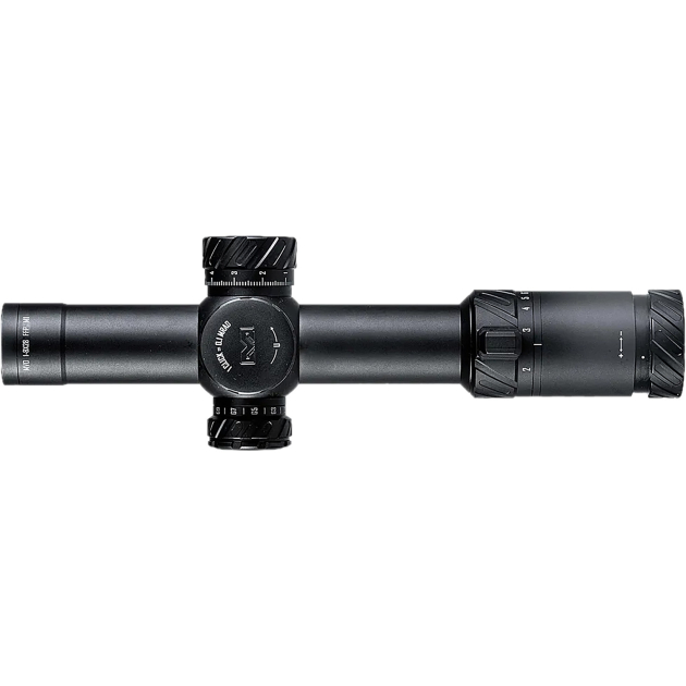 Meprolight USA 901245701 MVO Matte Black Anodized 1-8x28mm 34mm Tube, Illuminated M1 MRAD Etched Green/Red Reticle