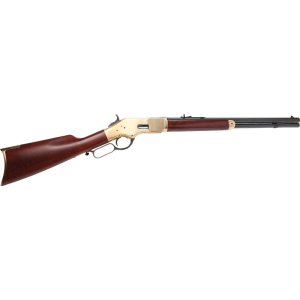 CIMARRON 1866 YELLOWBOY 22LR - 24" OCTAGON BRASS/BLUED WALNUT