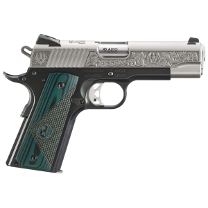 RUGER SR1911 COMMANDER MAYODAN NC EDITION 45ACP PISTOL 4.25" STS ENGRAVED 1-7RD MAG