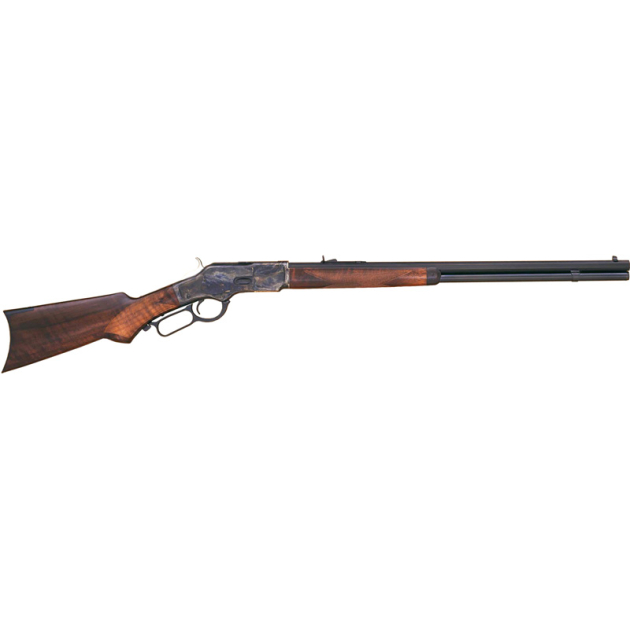 CIMARRON 1873 DELUXE 357/38 - 24" OCTAGON CC/BLUED PG WALNUT