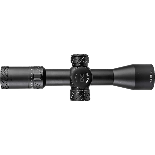 Meprolight USA 901246703 MVO  Matte Black Anodized 3-18x44mm, 34mm Tube, Illuminated M3 MRAD Etched Green/Red Reticle