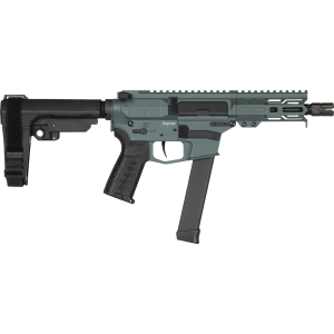 CMMG 99A890FCG Banshee MKGS 9mm Luger 33+1 5" Black Nitride Medium Taper Threaded Barrel, EML 4" M-LOK Handguards, Charcoal Green Cerakote Aluminum Picatinny Rail Receiver, CMMG Zeroed Grips