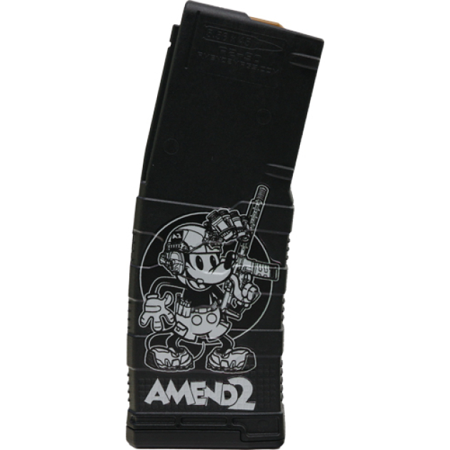 AMEND2 AR-15 MAGAZINE 5.56X45 - 30RD POLY MOD3 STEAMBOAT WILIE