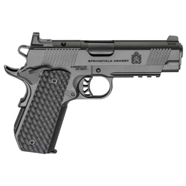 SPRINGFIELD ARMORY 1911 TRP AOS 9MM PISTOL 4.25" BLACK CARRY CUT, RAIL, 3-9RD MAGS
