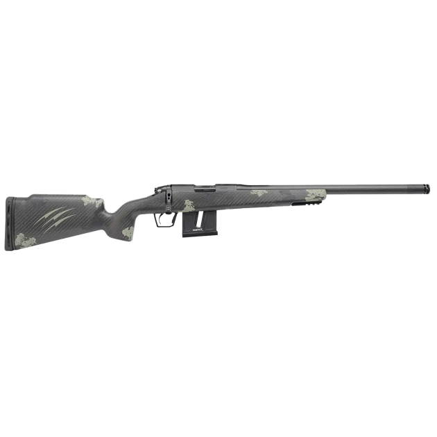 Fierce Firearms FRR17HMR18BF Carbon Razor 17 HMR Black Cerakote Forest Camo
