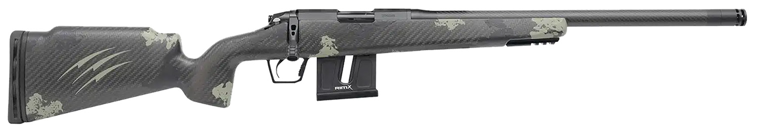 Fierce Firearms FRR17HMR18BF Carbon Razor 17 HMR Black Cerakote Forest Camo