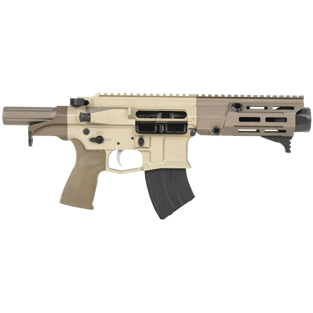 Maxim Defense MXM50800 PDX 505-SPS 7.62x39mm Caliber with 5.50" Barrel, 20+1 Capacity, Arid Brown Metal Finish, Arid Brown Polymer Grip