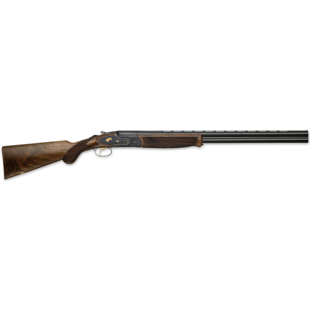 F.A.I.R. FRJBPRTG2828 Jubilee Prestige 28 Gauge 2rd 2.75" 28" Blued Barrel, Engraved Aluminum Receiver w/Chrome Finish, Fine-Pitch Checkered Walnut Stock, Gold Trigger Includes Hard Case