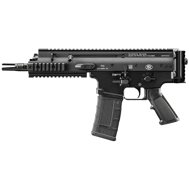 FN 38101242 SCAR 15P 300 Blackout 30+1 7.50" Black Chrome Lined Steel Barrel, Black Anodized Aluminum Picatinny Rail Receiver, Black Polymer Grip, Ambidextrous