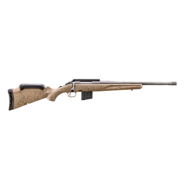 RUGER AMERICAN G2 RANCH 350 LEGEND 16.4" SPIRAL FLTD T.B. FDE SPLTR 5RD