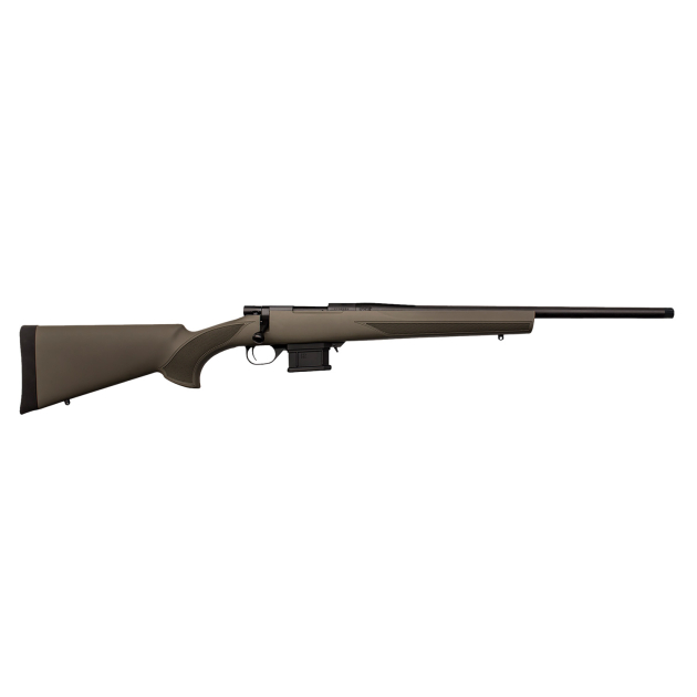 Howa HMA22ARCGHBY 1500 Mini Action Youth 22 ARC 20" Black Heavy Threaded Barrel, Black Drilled & Tapped Steel Receiver, Fixed HTI Green Synthetic Stock