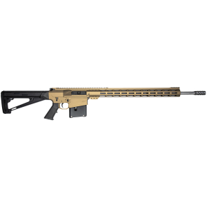 Great Lakes Firearms GL10LA300SSBRZ GLFA  300 Win Mag 5+1 24" Stainless Threaded Barrel, Bronze Cerakote Picatinny Rail Aluminum Receiver, Hogue Fixed Black Synthetic Stock, Mil-Spec Grip