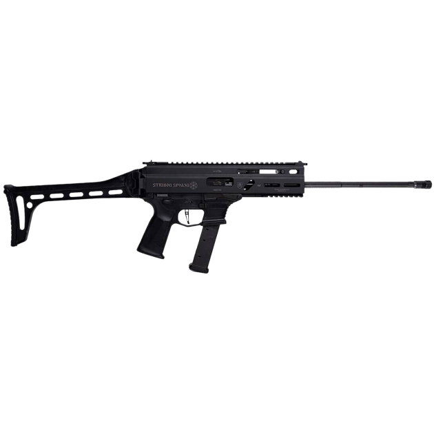 Grand Power 810091156025 Stribog SP9A3G 9mm Luger 16" Black Barrel, Black Receiver, Polymer Stock & Grip