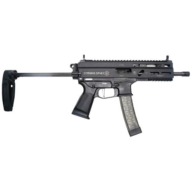 Grand Power 850003223124 Stribog SP9A3 9mm Luger 30+1 Black PDW Tailhook Brace