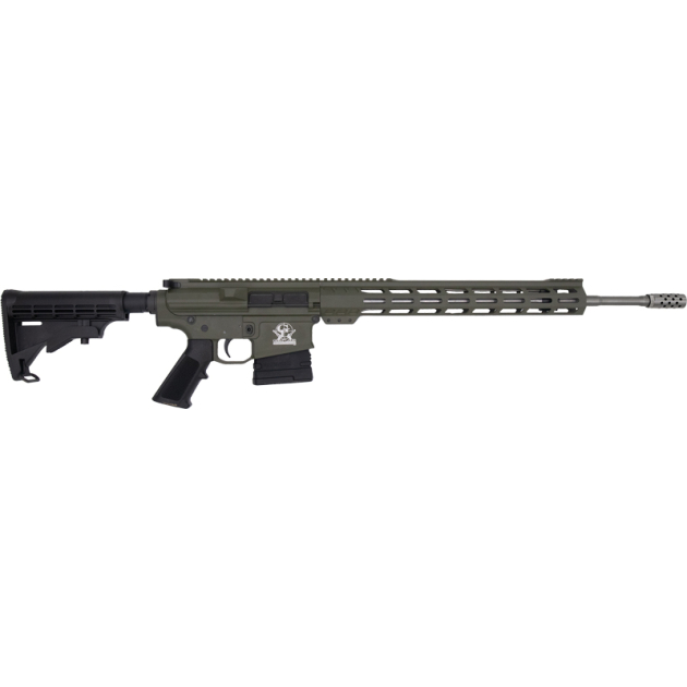 GLFA AR10 RIFLE 6.5CM 20" S/S - BBL 10-SHOT OD GREEN