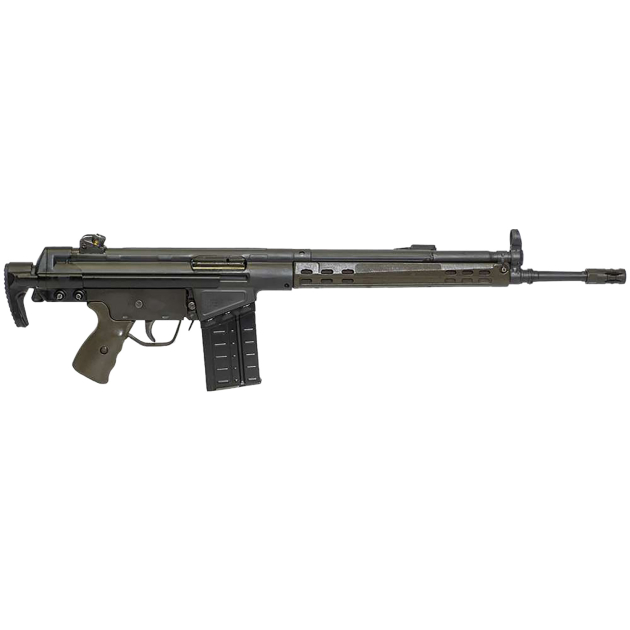 Century Arms RI5601AX CA-3  7.62x51mm NATO 20+1 18" Black Threaded Barrel, Black Steel Receiver, Fixed Black Synthetic Stock & Grip, A2 Birdcage Flash Hider