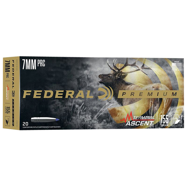 Federal P7PRCTA1 Premium Terminal Ascent 7mmPRC 155gr 20 Per Box/10 Case