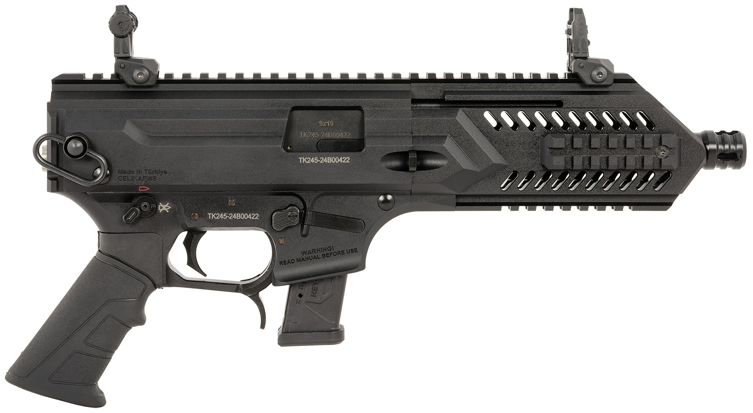 Gforce Arms BLADE8 Blade 8 USA 9mm Luger 15+1 8 Black QPQ Steel Barrel, Black Cerakote Aluminum Picatinny Rail Receiver, Rear Picatinny Rail