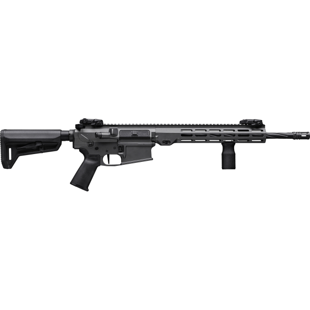 Maxim Defense MXM49689 MD10 L 6.5 Creedmoor 20+1 18" Fluted Barrel, Sniper Gray Rec/M-LOK Handguard, Black Magpul Furniture, SL-K Stock, MVG Grip, MBUS Sights, Blackout Defense Flat Trigger