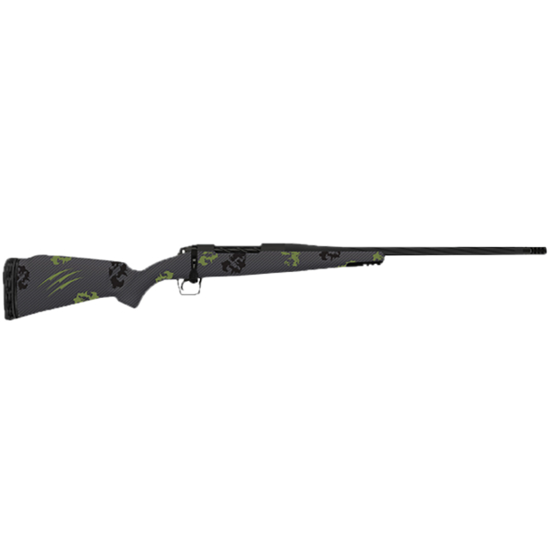 Fierce Firearms FRG300RUM26BF Twisted Rage 300 RUM 26" Armour Lube Black Steel Threaded Barrel, Drilled & Tapped Steel Receiver, LR Negative Comb Forest Camo Carbon Fiber Stock