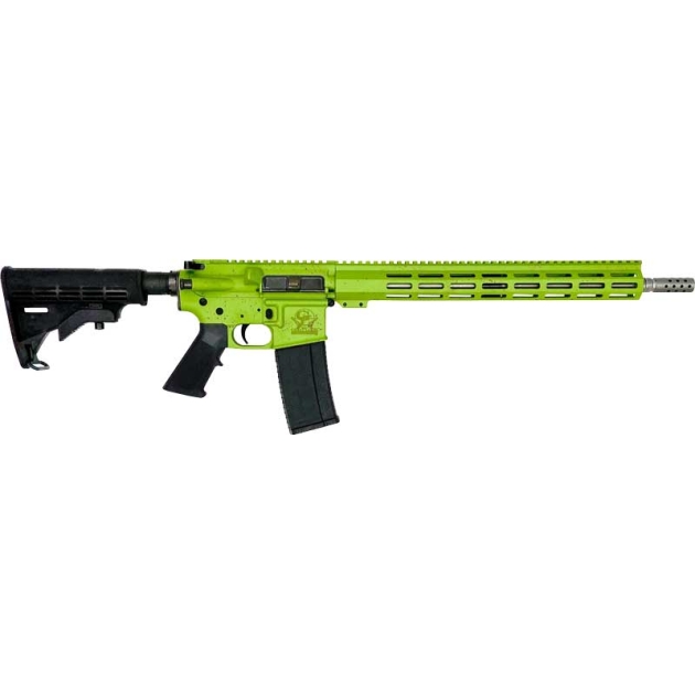 GLFA AR15 SPLATTER 223 WYLDE - 16" S/S BBL ZOMBIE GREEN