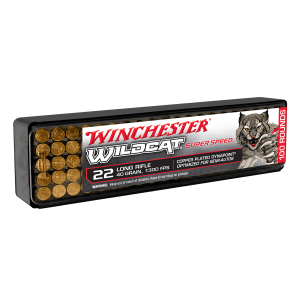 Winchester Ammo WW22LRSSD Wildcat Super Speed 22LR 40gr Copper Plated DynaPoint 100 Per Box/20 Case