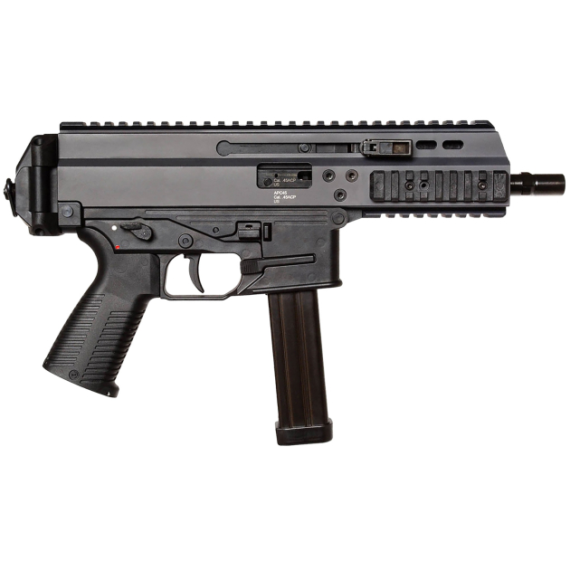B&T Firearms 36044 APC Pro 45 ACP 25+1 6.80" Black Steel Barrel, M-LOK Handguards, Black Aluminum Picatinny Rail Receiver, Black Polymer Grips, Ambidextrous