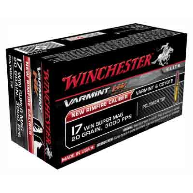 WINCHESTER VARMINT HV 17 WSM - 20GR V-MAX 50RD 10BX/CS