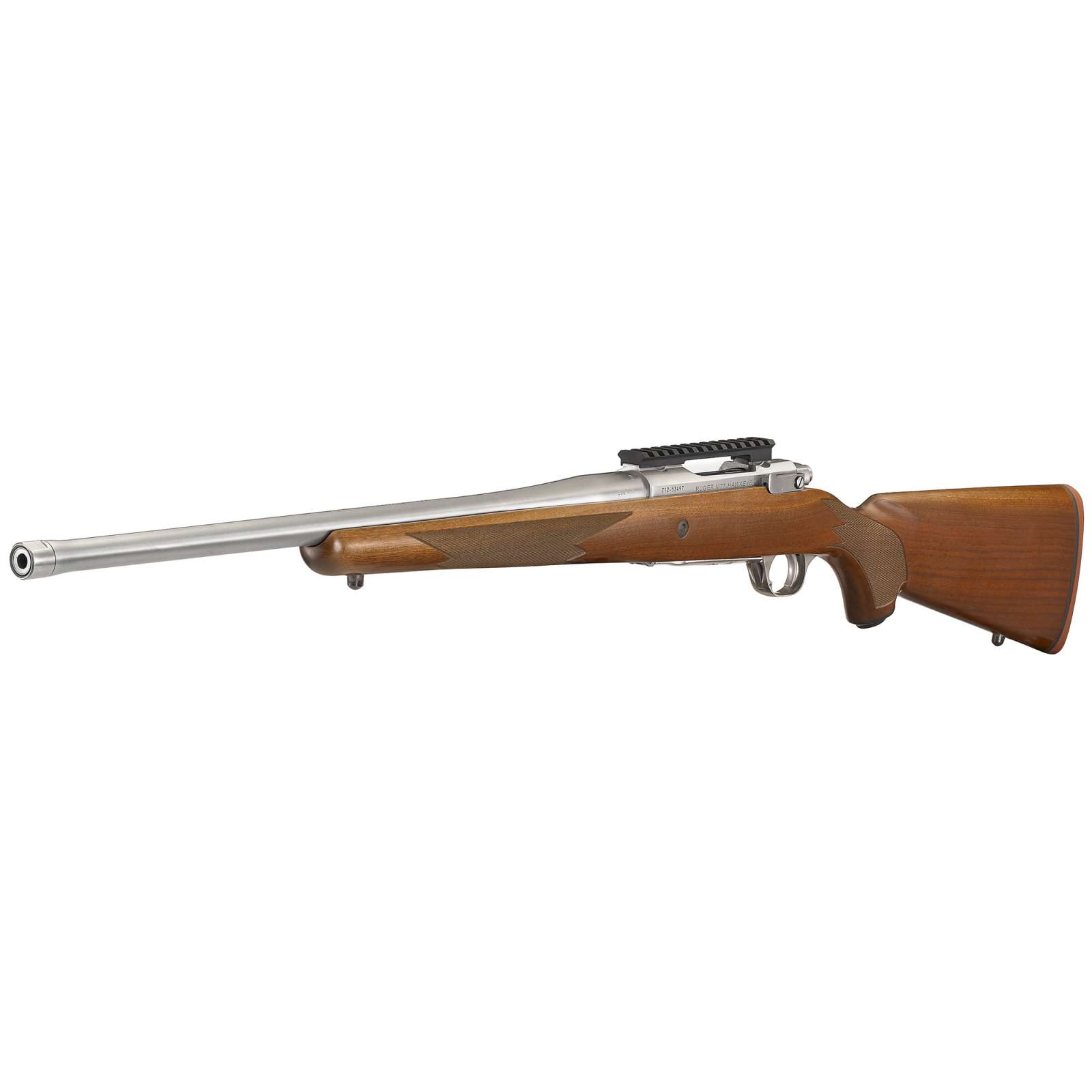 RUGER HAWKEYE HUNTER 308WIN BOLT RFL 20" STS THRDED BBL, AMERICAN WALNUT 4RD - Image 2