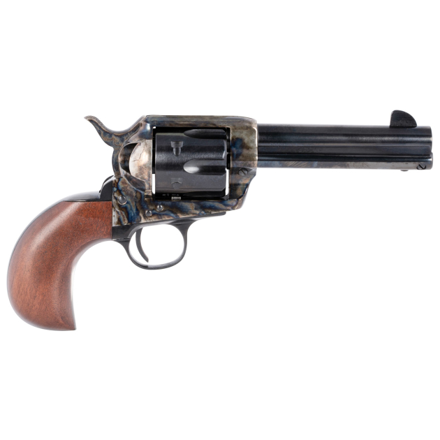 Taylors & Company 200070 1873 Cattleman 45 Colt (LC) Caliber with 4.75" Blued Finish Barrel, 6rd Capacity Blued Finish Cylinder, Color Case Hardened Steel Frame & Birdshead Walnut Grip