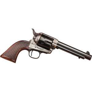 Taylors & Company 556202DE Short Stroke Smoke Wagon  45 Colt (LC) 6rd 5.50" Blued Cylinder & Barrel Color Case Hardened Steel Frame Checkered Walnut Navy Size Grip (Taylor Tuned)