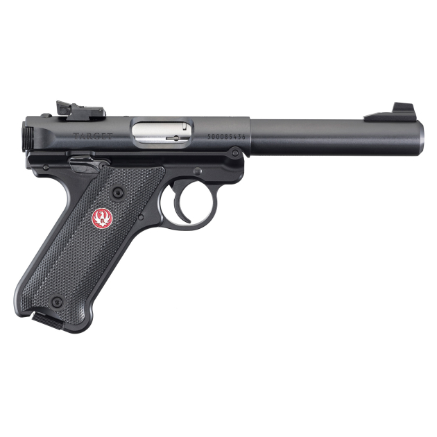 RUGER MARK IV TARGET 22LR 5.5" BULL BBL, BLK 2-10RD CA COMPLIANT
