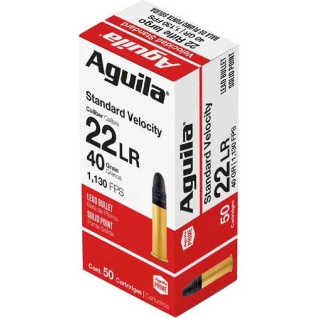 AGUILA STANDARD-VEL 22LR 40GR - LEAD-RN 2000RD CASE LOT