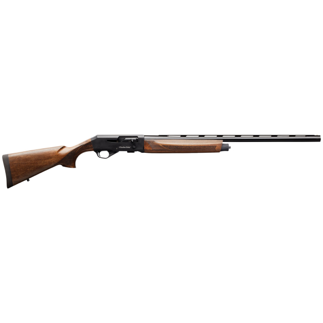 Charles Daly 930202 601  12 Gauge 4+1 3" 28" Vent Rib Barrel, Black Anodized Aluminum Receiver, Checkered Wood Stock & Forend, Includes 5 Choke Tubes