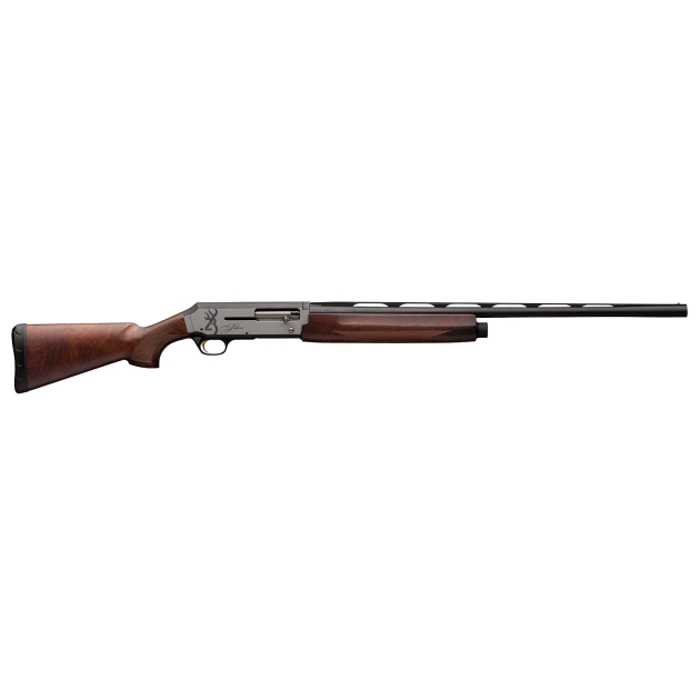 Browning 011413305 Silver Field 12 Gauge 26" 3" 4+1, Alloy Receiver With Silver/Matte Black  Bi-Tone  Finish, Satin Turkish Walnut Stock With Cut Checkering