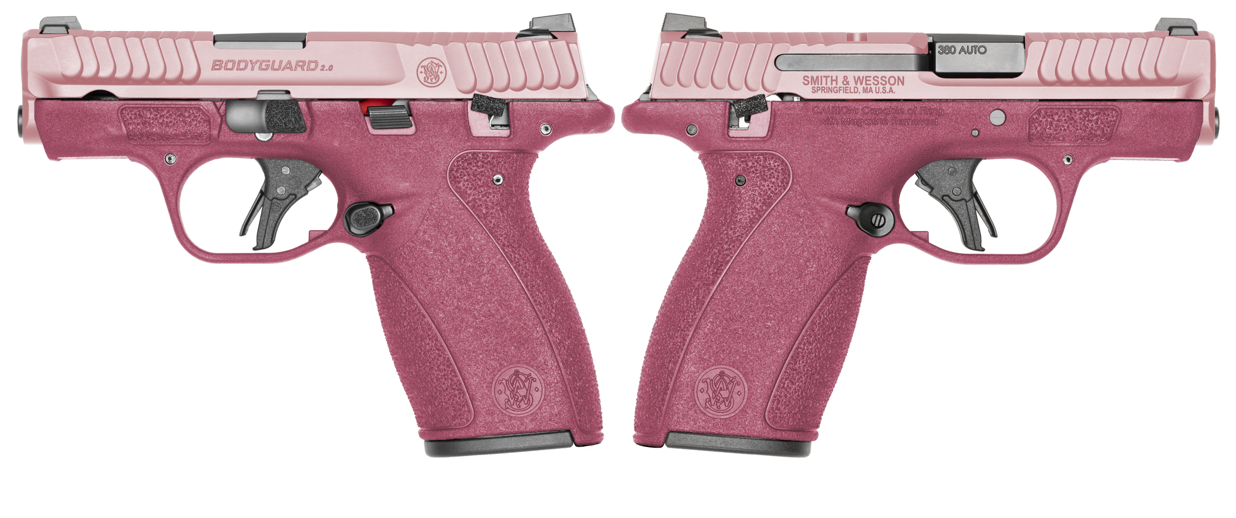 SMITH & WESSON BODYGUARD 2.0 380ACP PISTOL T.S. CRANBERRY/BLUSH ORION EXCLUSIVE 1-12RD 1-10RD MAG
