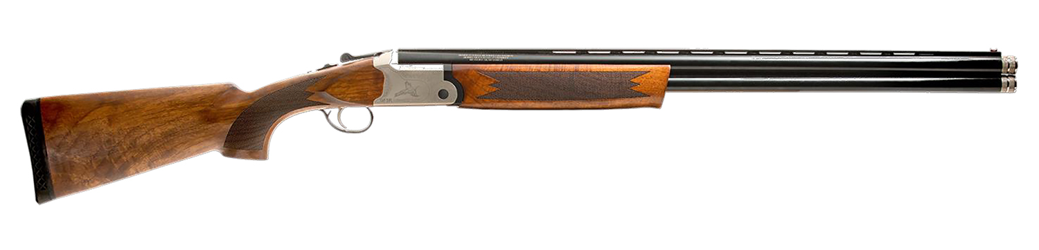 Gforce Arms GF52028 Filthy Pheasant  20 Gauge Break Open 3" 2rd 28" Over/Under Vent Rib Barrel, Engraved Nickel-Plated Receiver, Fixed Turkish Walnut Stock, Extended Choke