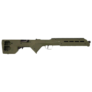 Desert Tech TRKRF2218GRN  Trek-22 Green Compact 22 LR 18" Free Floating Steel Barrel, Picatinny Rail Receiver, M-LOK Handguards, Fixed Polymer Stock, Suppressor Ready