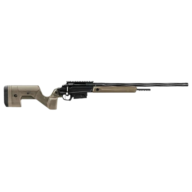 Stag Arms SABR02040001 Pursuit  6.5 PRC 3+1 22" Threaded/Fluted Sporter, Black Barrel/Rec, Tan OEM Hybrid Hunter Stock, TriggerTech Trigger, 20 MOA Scope Mount