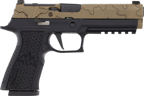SIG P320 XTEN ENDURE 10MM 5" - XRAY-3 (3)15RD TAN TOPO/BLACK