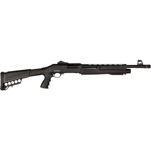 Dickinson LLC XX3D XX3D Commando 12 Gauge Pump 3" 5+1 18.50" Black Vent Rib Barrel, Picatinny Rail Receiver, Black Fixed w/Pistol Grip & Shell Carrier Synthetic Stock, Polymer Grip
