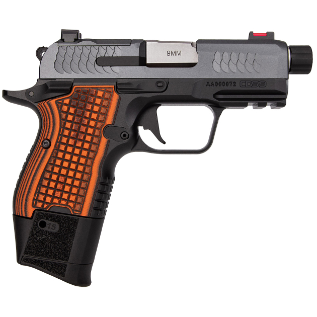 Kimber Mfg.,inc 3600004 CDS9  9mm 15rd 3.64" Black KimPro II Optic Ready Stainless Steel Slide Gray KimPro II G10 Grip