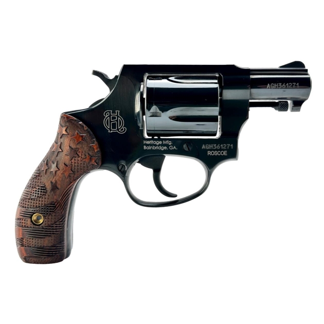 HERITAGE MANUFACTURING ROSCOE 38SPL BL/WD FLAG 2"