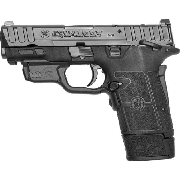 SMITH & WESSON EQUALIZER 9MM W/ CRMSN TRC LSRGUARD 3.675" 10RD,13RD,15RD