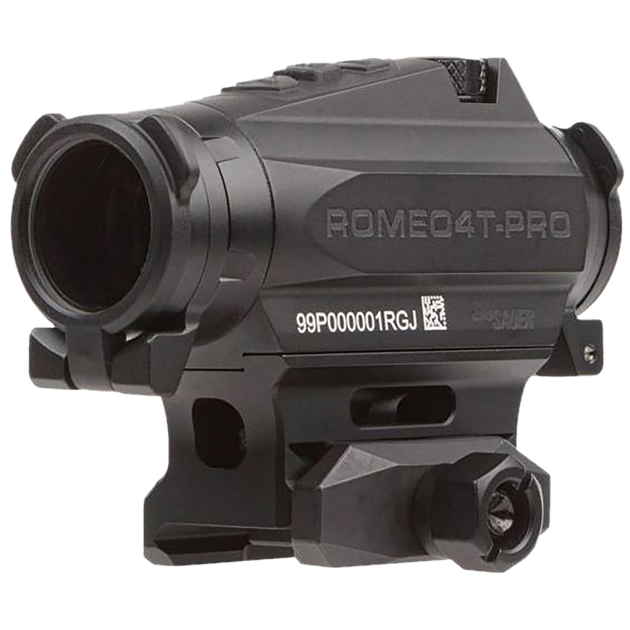 Sig Sauer Electro-Optics SOR44101 Romeo4T Pro Black 1 x 20 mm 2 MOA Red Quad Ballistic Dot/65 MOA Circle