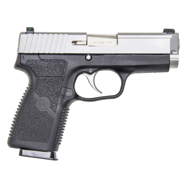 Kahr Arms KP4043NA P  40 S&W Caliber with 3.60" Barrel, 7+1 Capacity, Black Finish Frame, Serrated Matte Stainless Steel Slide, Textured Polymer Grip & TruGlo Night Sights