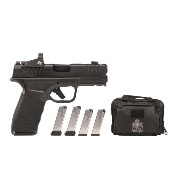 SPRINGFIELD ARMORY HELLCAT PRO COMP GEAR UP OSP 9MM PISTOL 3.8" BLK 2-15RD 3-17RD CT-1500, RANGE BAG